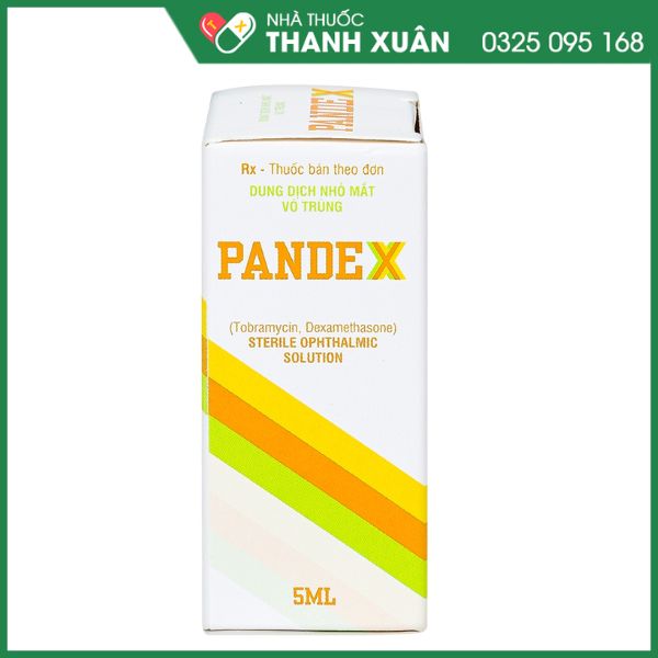 Pandex nhỏ mắt trị viêm kết mạc, giác mạc